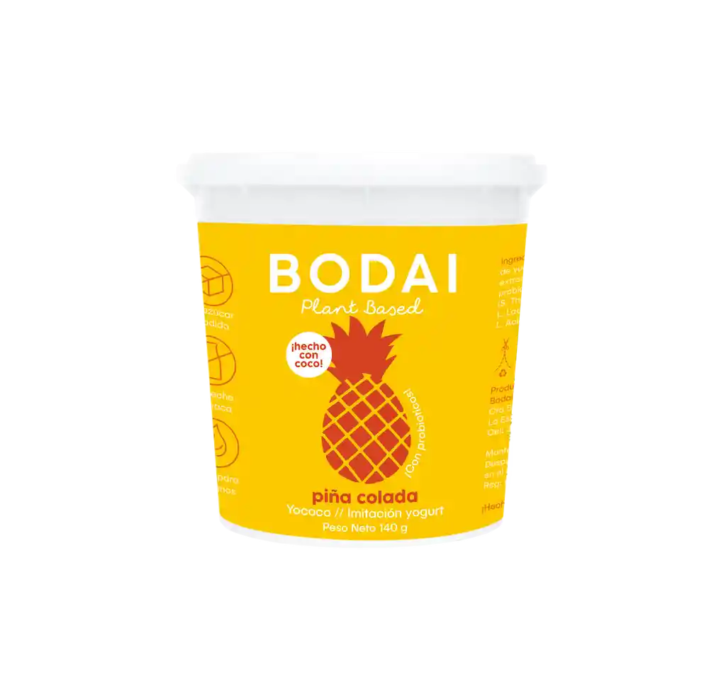 Yococo Imitación Yogurt Piña Colada- Bodai 140gr