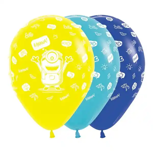 Disponible - Bombas Globos R12 Fashion Minions Surtido X 10 Sempertex