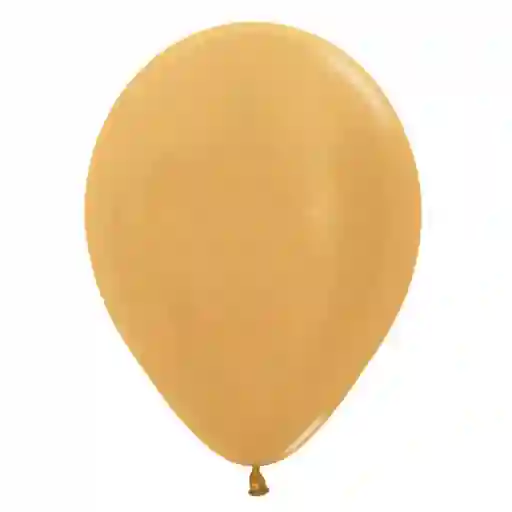 Globos R12 Metal Dorado X 10 Unid. Sempertex
