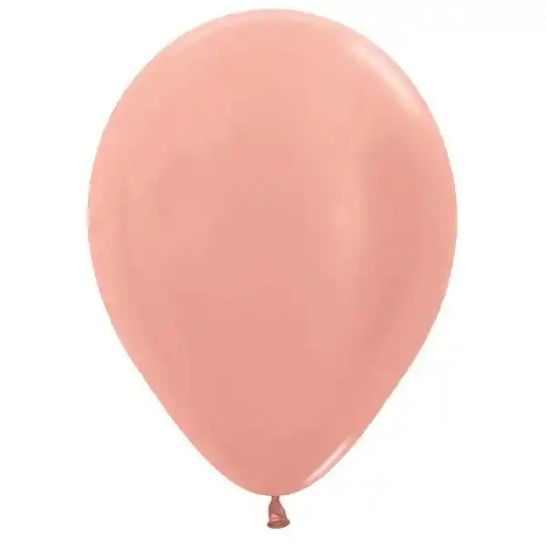 Globos R12 Metal Dorado Rosa Paquete X 10 Sempertex