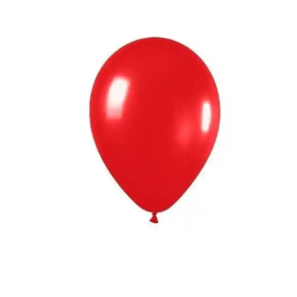 Globos R12 Metal Rojo Paquete X 10 Unidades Sempertex