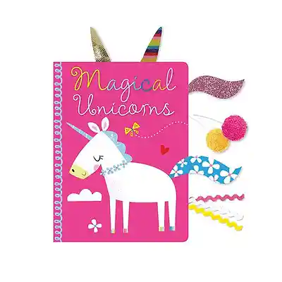 Libro En Inglés Para Niñas Niños Unicornios Con Texturas