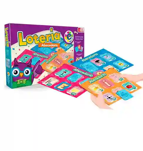 Lotería Infantil Abecedario Para Niños Juego Didáctico Niña