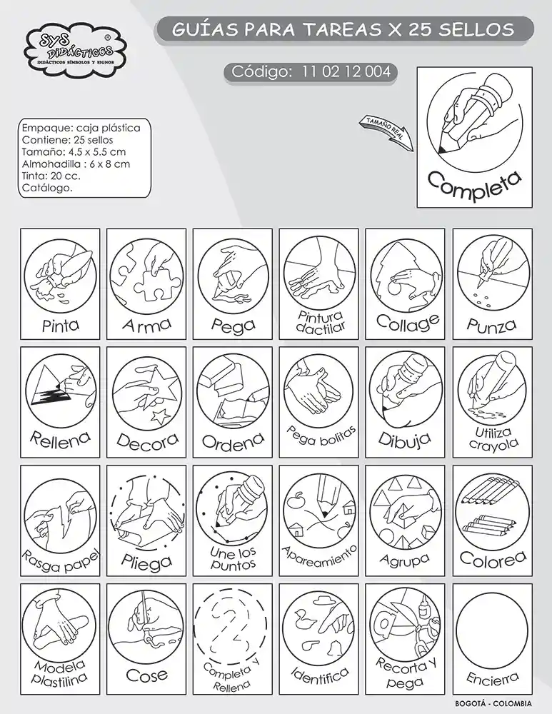 Guías Para Tareas X 25 Sellos