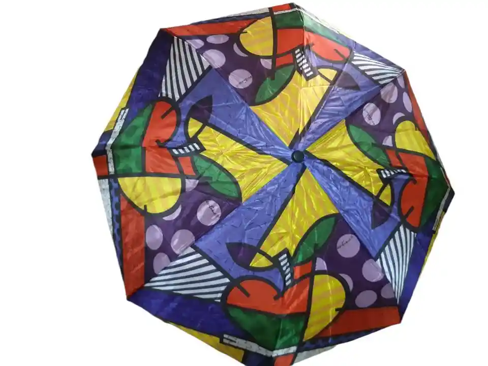 Sombrilla Manual Romero Britto, Manzanas