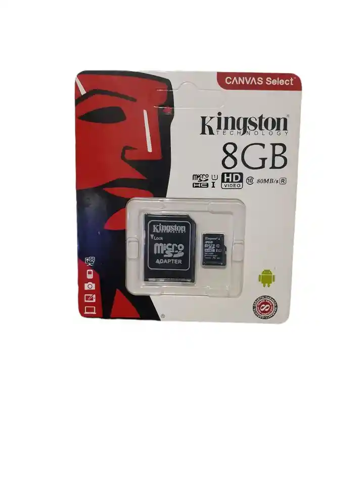 Memoria Kingston Micro Sd 8 Gb + Adaptador Sd