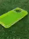 Iphone 13 Pro Max Forro Protector | Shscase 360 | Transparente / Verde Neon | Bordes Reforzados | Carcasa | Funda | Antigolpe | Excelente Proteccion | Apple