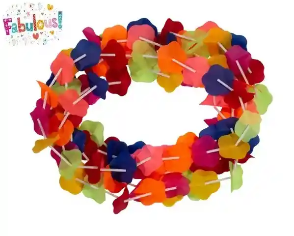Collar Hawaiano X 5 Unidades. Hora Loca, Halloween, Carnaval