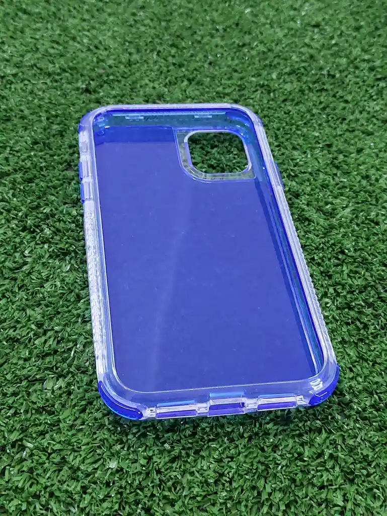 Iphone 11 Forro Protector | Shscase 360 | Transparente / Azul | Bordes Reforzados | Carcasa | Funda | Antigolpe | Excelente Proteccion | Apple