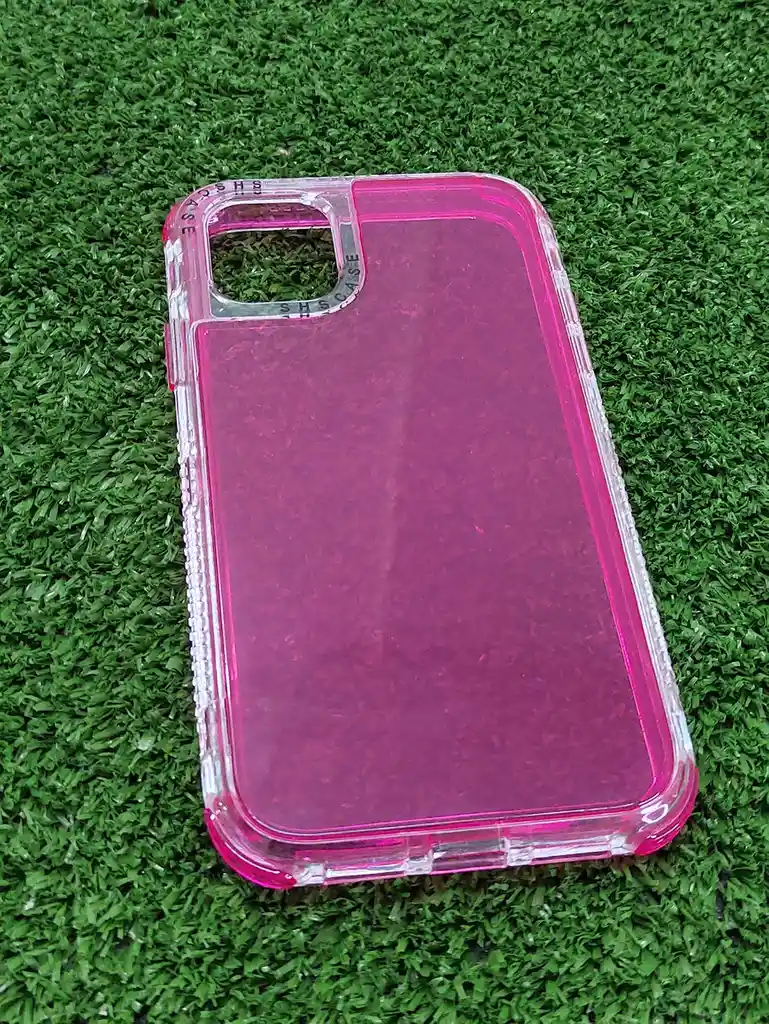 Iphone 11 Forro Protector | Shscase 360 | Transparente / Fucsia | Bordes Reforzados | Carcasa | Funda | Antigolpe | Excelente Proteccion | Apple