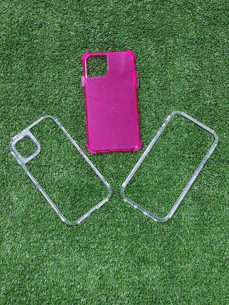 Iphone 11 Forro Protector | Shscase 360 | Transparente / Fucsia | Bordes Reforzados | Carcasa | Funda | Antigolpe | Excelente Proteccion | Apple