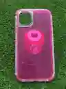 Iphone 11 Forro Protector | Shscase 360 | Transparente / Fucsia | Bordes Reforzados | Carcasa | Funda | Antigolpe | Excelente Proteccion | Apple