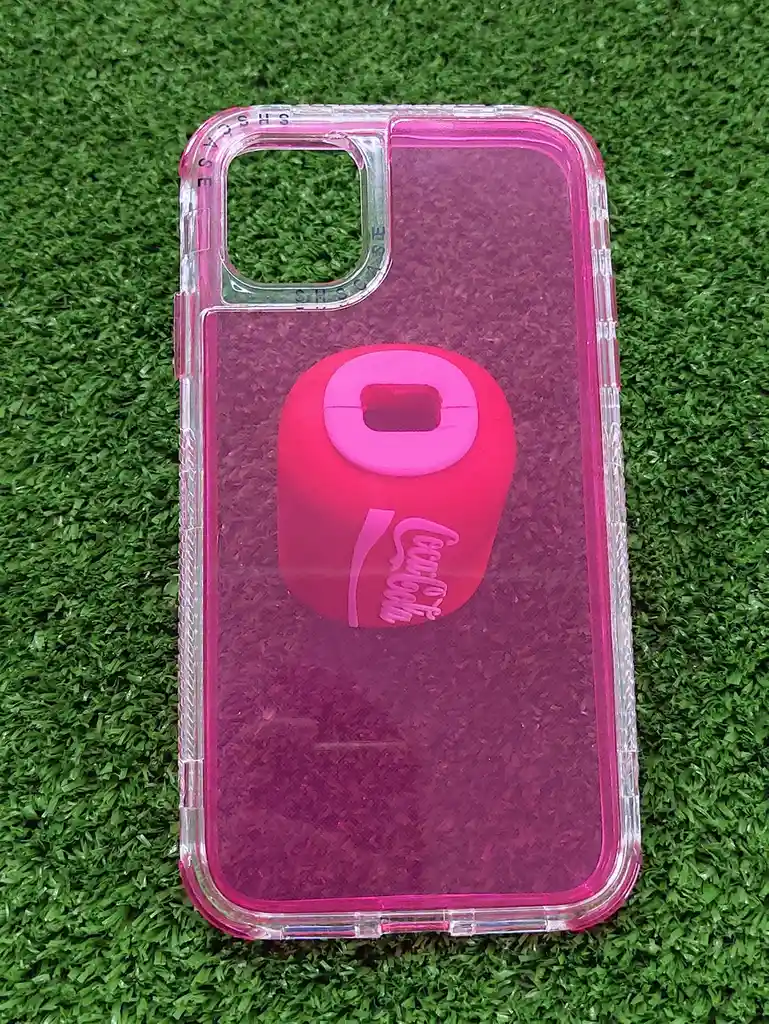 Iphone 11 Forro Protector | Shscase 360 | Transparente / Fucsia | Bordes Reforzados | Carcasa | Funda | Antigolpe | Excelente Proteccion | Apple