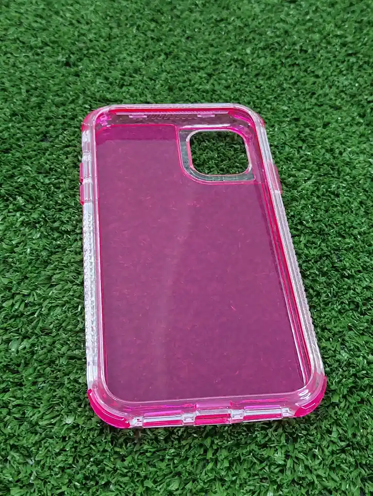 Iphone 11 Forro Protector | Shscase 360 | Transparente / Fucsia | Bordes Reforzados | Carcasa | Funda | Antigolpe | Excelente Proteccion | Apple