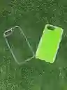 Iphone 7 Plus Forro Protector | Shscase 360 | Transparente / Verde Neon | Bordes Reforzados | Carcasa | Funda | Antigolpe | Excelente Proteccion | Apple