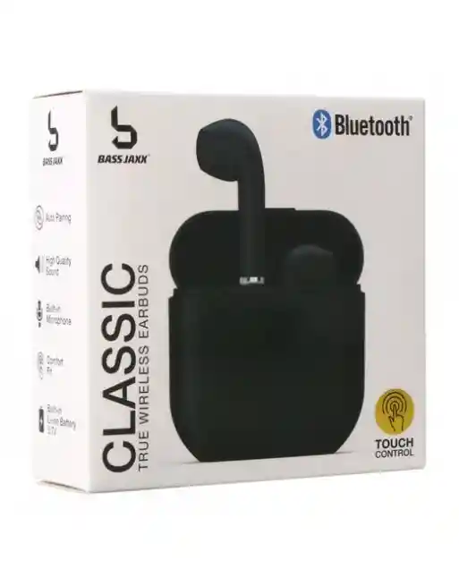 Audifonos Classic Bluetooth® Earbuds With Mic & Touch Control - Black