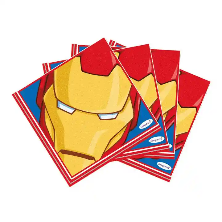 Servilleta Avengers 13 X 13 Cm Sempertex X 16 Unidades