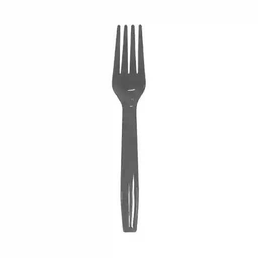 Tenedores Deluxe Plateado Plasticos X 12 Sempertex