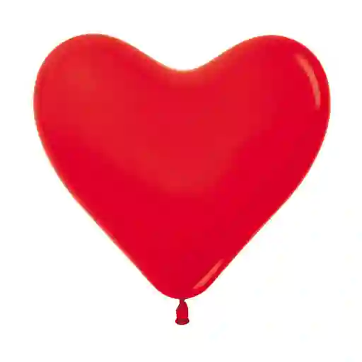 Globos R12 En Forma De Corazon Rojo X 5 Sempertex Amor Aniversario