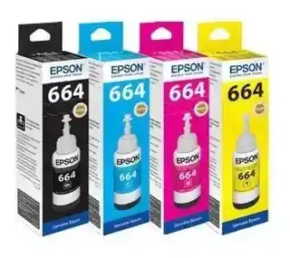 Tinta Epson 664 Negra, Magenta, Amarilla, Azul Originales 70ml (se Envian Las 4und)