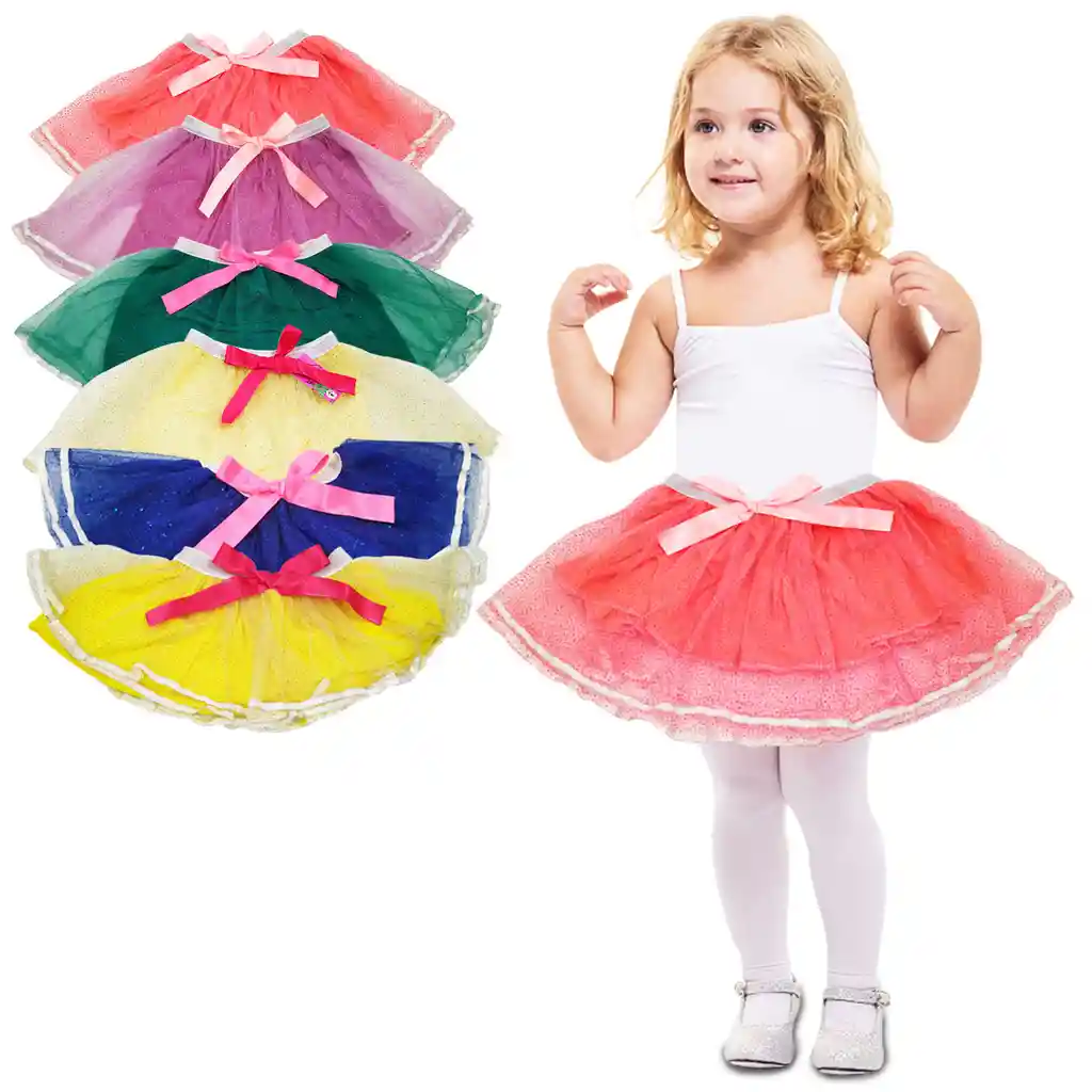 Tutu Falda Morado Niña Talla 6-8 Ballet Moda Infantil