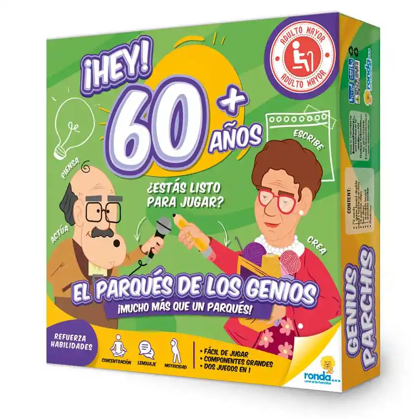 Juego De Mesa Adultos Multijuegos El Parqués De Los Genios