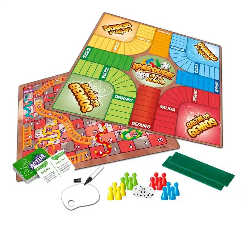 Juego De Mesa Adultos Multijuegos El Parqués De Los Genios