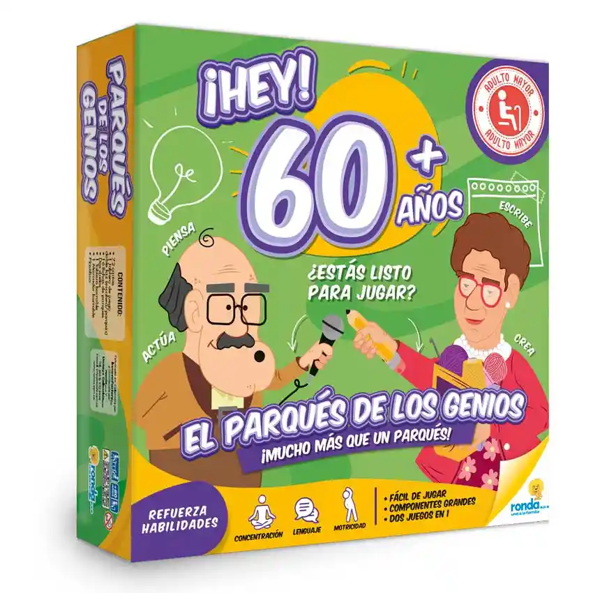 Juego De Mesa Adultos Multijuegos El Parqués De Los Genios