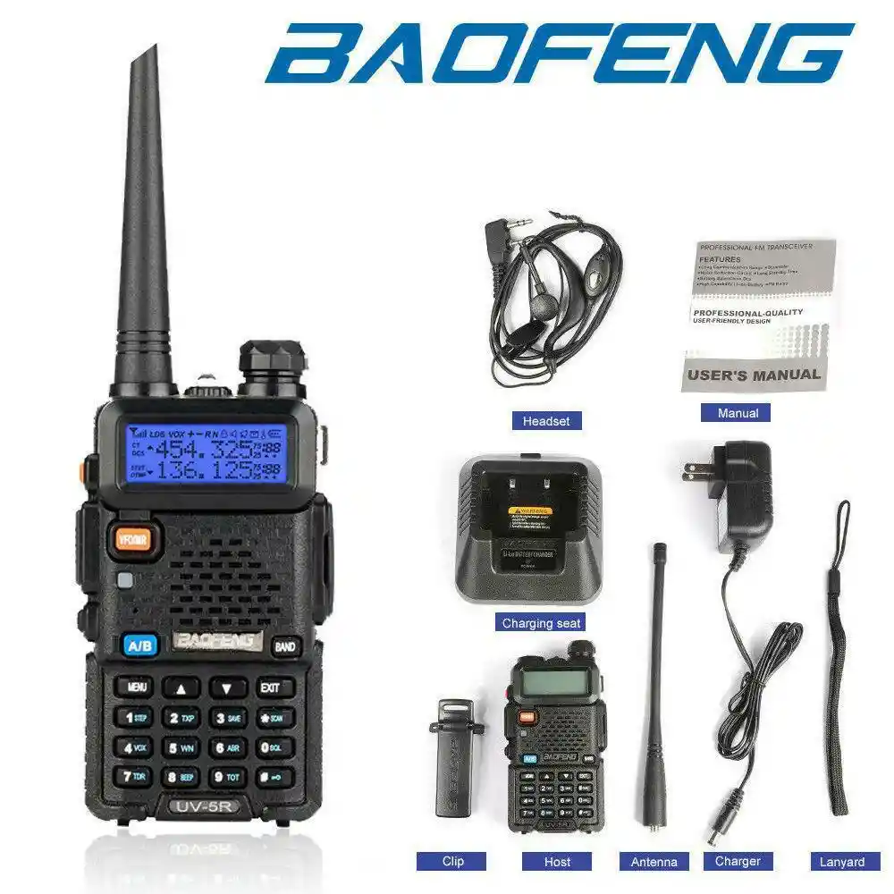 Radio Telefono Prof X 6 Baofeng Uv5r Bat2.800mah Vers2022