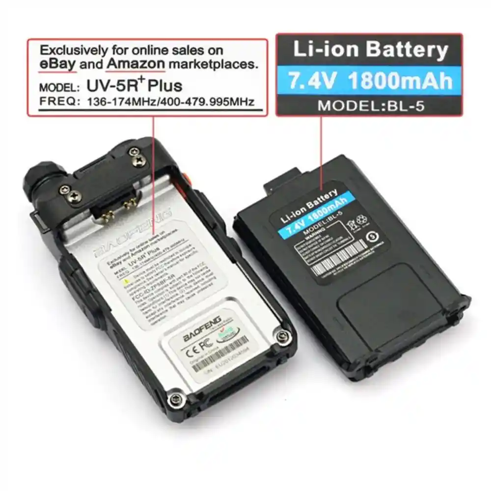 Radio Telefono Prof X 6 Baofeng Uv5r Bat2.800mah Vers2022