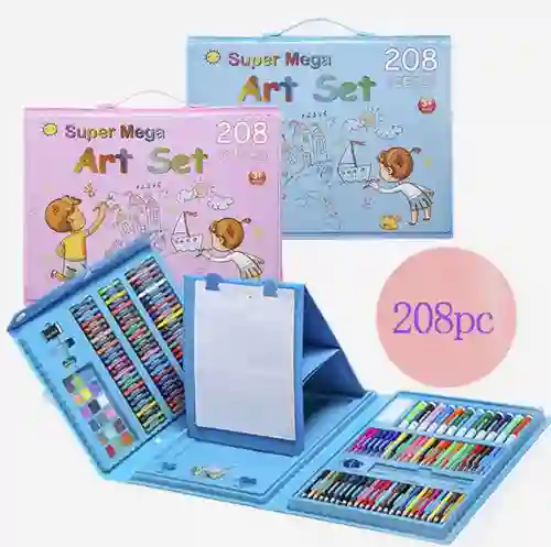 Kit De Arte 208 Piezas Super Mega Set