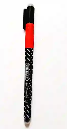 Boligrafo Gel Borrable Con Tapa Negro Offi Esco Oe-025