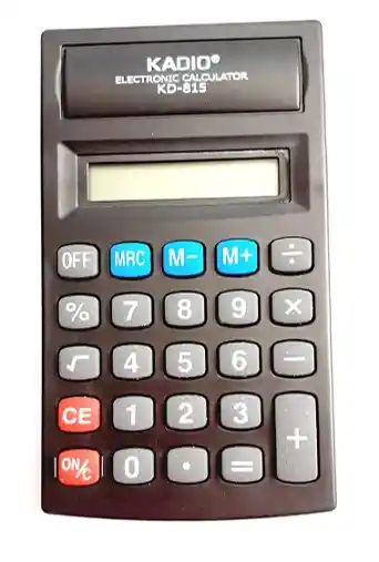 Calculadora 8 Digitos 12 X 7 Cm Kadio Kd-815 De Bolsillo