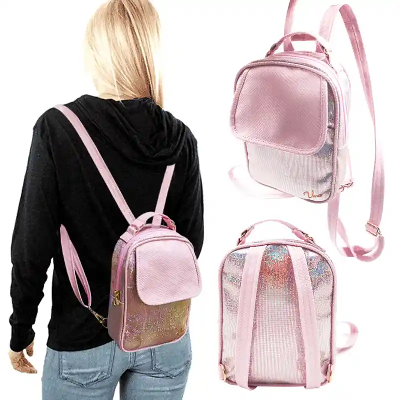 Morral Versi Lady Diseño Bolso Pink Brillante Femenino Moda