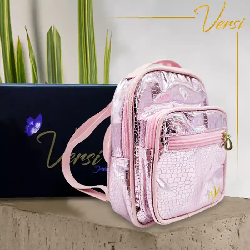 Morral Versi Rio Diseño Bolso Rosado Lizo Femenino Moda