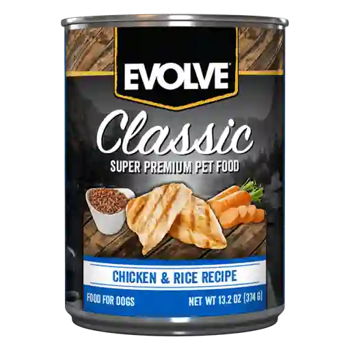 Evolve Perro Lata Pollo 374gr