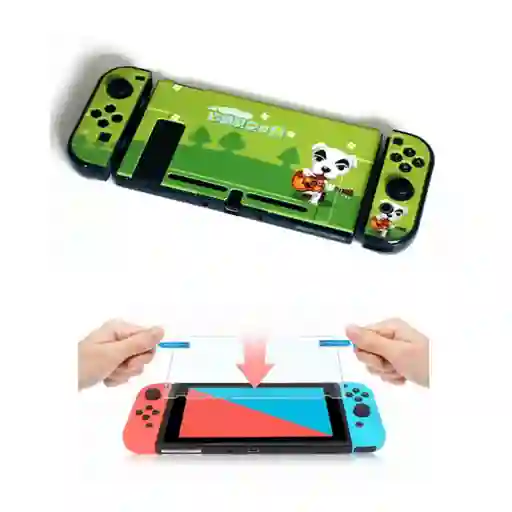 Carcasa Acrilico Protector Rigido + Vidrio. Nintendo Switch