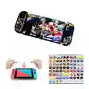 Carcasa Acrilico Protector Rigido + Vidrio+ 2grips . Nintendo Switch