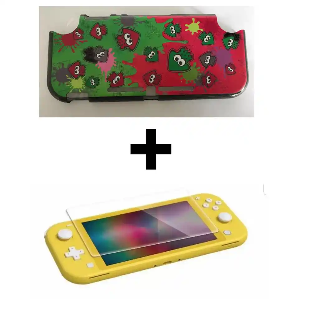 Carcasa Acrilico Protector Rigido + Vidrio. Nintendo Switch Lite