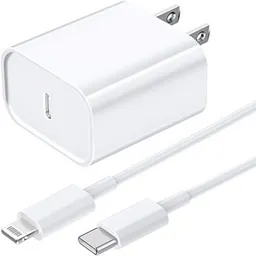 Cargador Iphone 20w Tipo C 1:1 + Cable Tipo-c Lightning 1 Metro