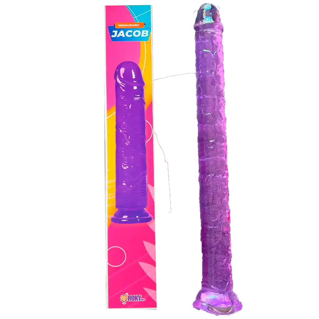 Dildo 46cm Xxl Gigante Extra Large De Silicona Con Chupa