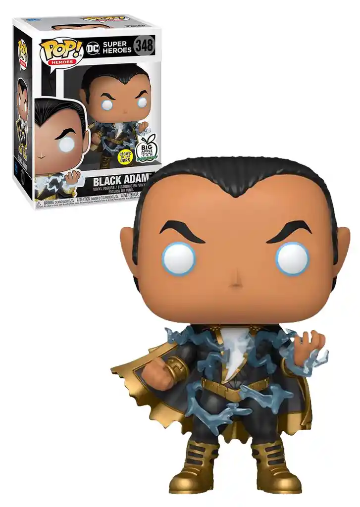 Funko Pop! Dc Super Heroes Black Adam Gitd (big Apple Collectibles Exclusive)