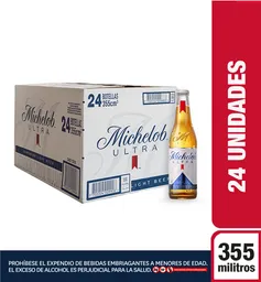 Cerveza Michelob Ultra Botella 355ml X24