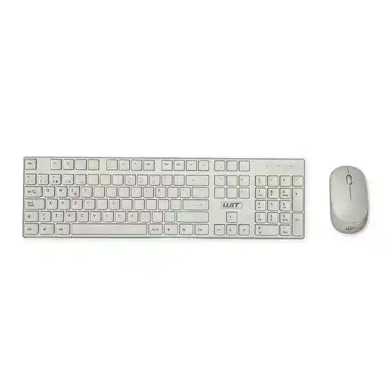 Teclado Y Mouse Inalámbrico Wit Para Pc Y Portátilteclado Y Mouse Wit Para Pc Y Portátil Blanco