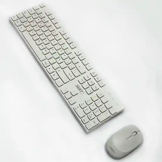 Teclado Y Mouse Inalámbrico Wit Para Pc Y Portátilteclado Y Mouse Wit Para Pc Y Portátil Blanco