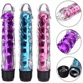 Vibrador Anal Consolador Dildo Silicona Gelatinosa Delicioso 17cm Pilot
