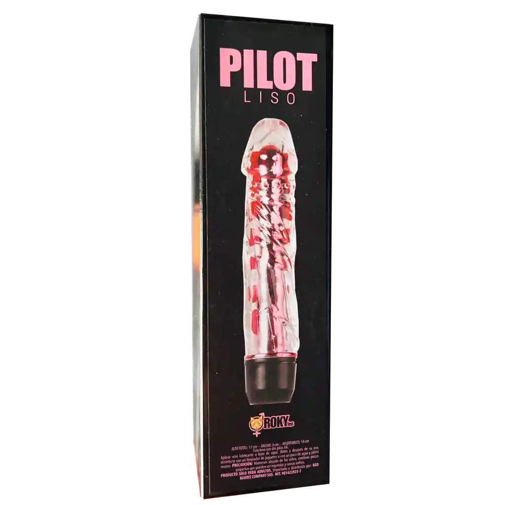 Vibrador Anal Consolador Dildo Silicona Gelatinosa Delicioso 17cm Pilot