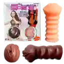 Vibrador X 2 Masturbador Orgasmo Silicona Fanta Flesh Climax