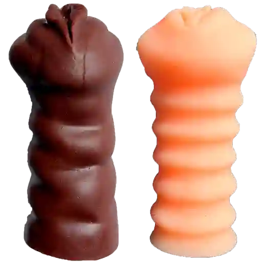 Vibrador X 2 Masturbador Orgasmo Silicona Fanta Flesh Climax