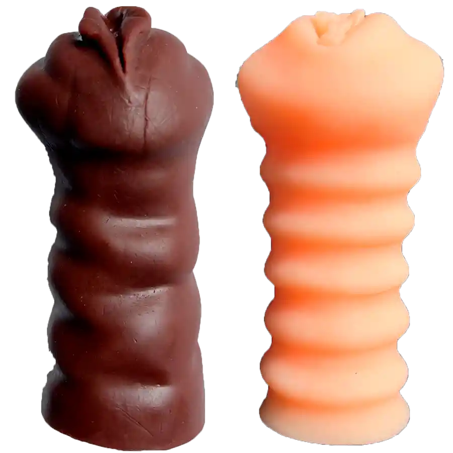 Vibrador X 2 Masturbador Orgasmo Silicona Fanta Flesh Climax